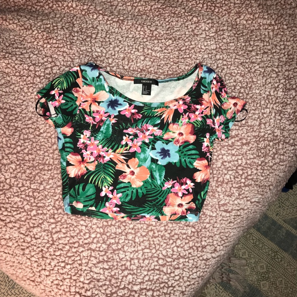 Floral crop top